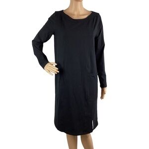 Soft Surroundings A-Line Haiku Shift Dress Size S Black
